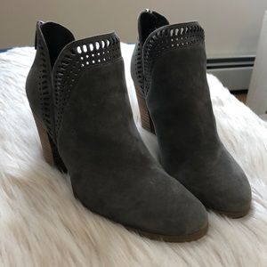 Vince Camuto Grey Suede Booties